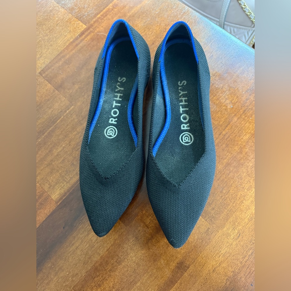 Rothy's Black The Point Flats